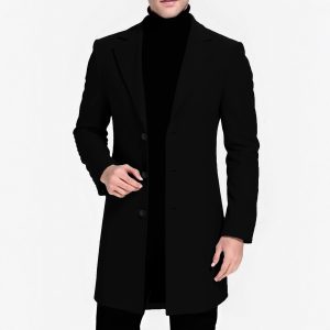 Everyday Commuter Style Lightweight Wrinkle-resistant No-iron Mid-length Trench Coat