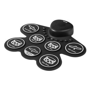 Electric Drum Set, 7 Pads, Roll-up Drum Practice Pad, Electronic Drumset With Headphone