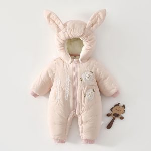 Extra-thick Winter Onesies For Baby Boys And Girls
