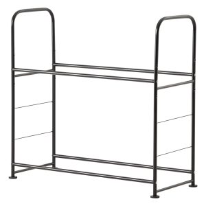 Tire Storage Rack, 2-Shelf Tire Stand Holds Up To 8 Standard Tires, Q195 Heavy-Duty Steel Tire Holder Carrier With Adjustable Height & Protective Cover For Garage Workshop, 397LBS Loading