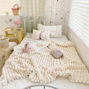 Lamb Fleece 3D Craft Fleece Blanket