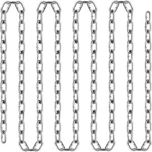 Grade 30 Chain 1/4 Inch By 100Ft Length Grade 30 Proof Coil Chain Zinc Plated Grade 30 Chain For Towing Logging Agriculture And Guard Rails