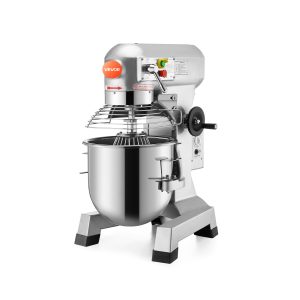 Commercial Food Mixer 20Qt 750W 3 Speeds Adjustable 105 180 And 408 RPM Food Processor Heavy Duty With Stainless Steel Bowl Dough Hooks Whisk Beater For Schools Bakeries Restaurants Pizzeria