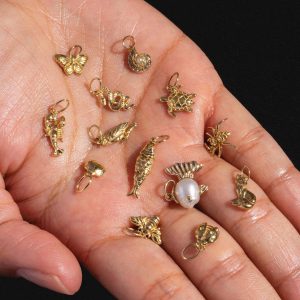 Jinbao Color 18K Series Round Shrimp Pendant