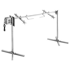 Rotisserie Grill, AC120V 8 Level Height Electric Rotisserie Grill Kit, BBQ Grills Rotisseries Kit With 132 Lbs Load Capacity, 38W Motor, Stainless Steel Automatic Grilling Kits For Parties