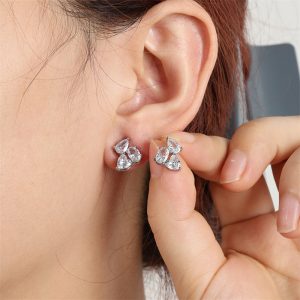 Geometric Zircon Patchwork Luxury Earrings