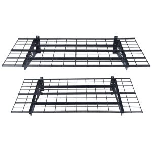 Garage Storage Shelving, 2 Pack, 4 X 2 Ft Heavy Duty Garage Shelves Wall Mounted, 500 Lbs Load Capacity(Total) Garage Storage Rack Floating Shelves, Suitable For Shop, Shed, Garage Storage