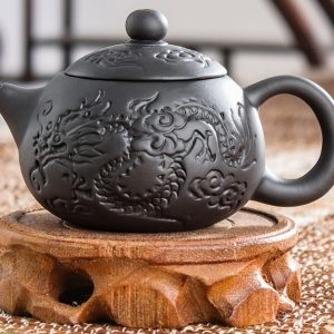 Zisha Clay Red Clay Ceramic Filter Small Teapot