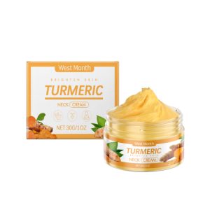 West&Month Turmeric Lift Neck Cream, Tightens Skin, Improves Dull, Fine Lines And Brightens Skin Contour
