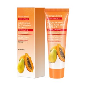 West&Month Papaya Exfoliating Gel, Moisturizing Skin With Gentle Cleansing Keratin Brightening Gel