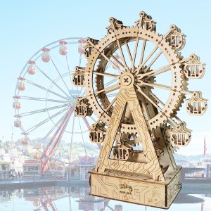 Sales Are Prohibited On The TEMU And SHEIN -MUSIC PARK 3d Wooden Puzzle Gear Ferris Wheel Music Box You Are My Sunshine Handmade Assembly Model Kit Holidays Brthdays Christmas Gifts