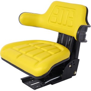 UNIVERSAL TRACTOR SUSPENSION SEAT WITH TILT FITS FORD NEW HOLLAND 3900 3930 3910 5000 5100 5600 5610 5900 5910 Yellow