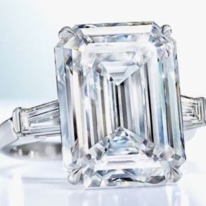 Large Rectangular Zircon Women's Ring
