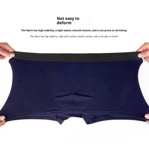 Mens Solid-color Boxer Briefs For Sports