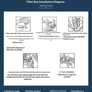 6001CN Spray Paint And Pesticide Decoration Anti-odor Filtration Activated Carbon Box