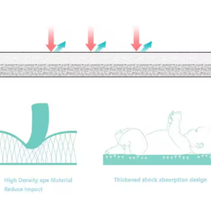 Puzzle Mat Wood, 8 Pack