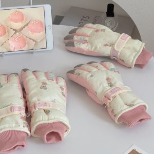 Only Self Pickup-Ski Gloves -pink