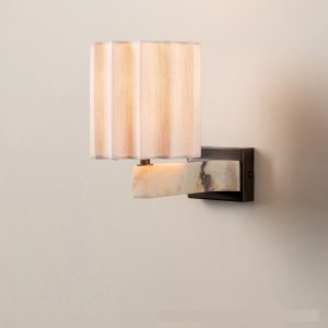 High-end Danish Marble And Travertine Lamp For The Living Room