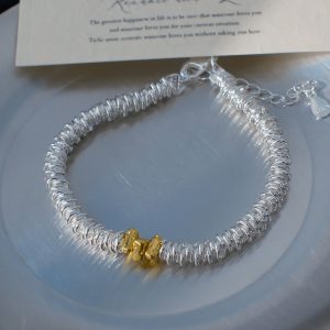 Womens Minimalist Triangular Cheese-style Bracelet