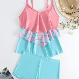 Womens Two-Piece Swimsuit With Printed Bikini