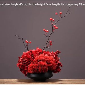 Simulated Flower Decoration In The Middle Of The Home Round Table