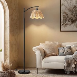 Handmade Rattan Floor Lamp For Living Room