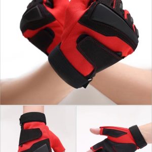 Student Style Half Finger Gloves For Men Outdoor Fitness And Cyclingfingerless Design