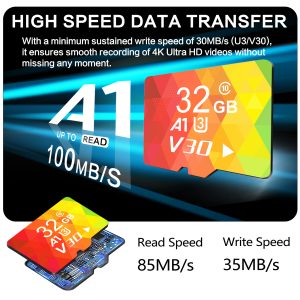 3-Pack 32GB Memory Card, A1 App Performance, U3-V30 Video Recording, Universal Compatibility