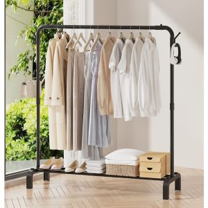 Self-pickup Only--Simple And Multifunctional Household Floor-standing Clothes Drying Rack, Clothes Drying Rod Assembly, Clothes Drying And Storage Rack, Clothes Hanging Rack, Storage Rack