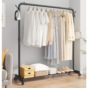 Self-pickup Only--Simple And Multifunctional Household Floor-standing Clothes Drying Rack, Clothes Drying Rod Assembly, Clothes Drying And Storage Rack, Clothes Hanging Rack, Storage Rack