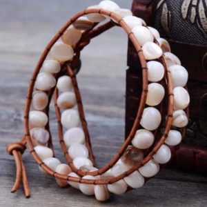Hand-wound Bracelet Volcanic Double Strand Braided