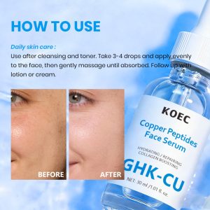 Blue Copper Peptide Polypeptide Hydrating And Moisturizing Facial Liquid